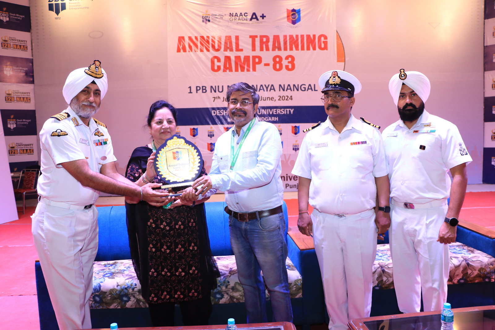 Nine days NCC camp started in Desh Bhagat University